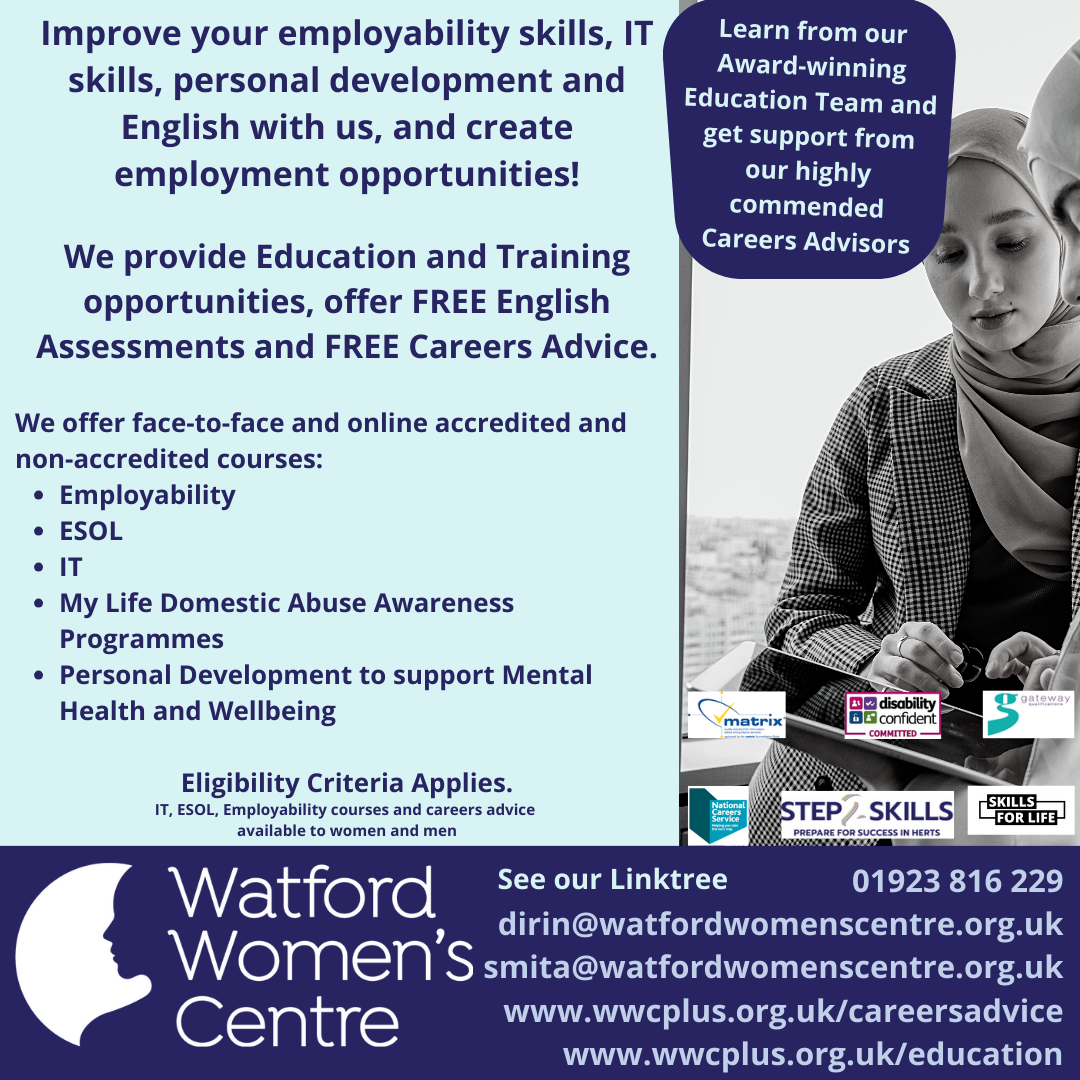 We provide #Education and #Training opportunities, offer FREE #English Assessments and FREE #CareersAdvice. Learn from our #awardwinning #education team and gain guidance from our highly commended qualified #careersadvisors. www.wwcplus.org.uk/education www.wwcplus.org.uk/careersadvice